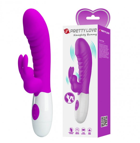 Pretty Love - Naughty Bunny Powerful Vibrating Massager Wand (Battery - Red Rose) Pretty Love - Naughty Bunny Powerful Vibrating Massager Wand (Battery - Red Rose)